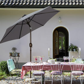 Blissun compact storage design fits small patios when not in use.