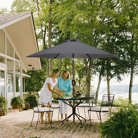 Blissun vented canopy promotes airflow during hot afternoons.