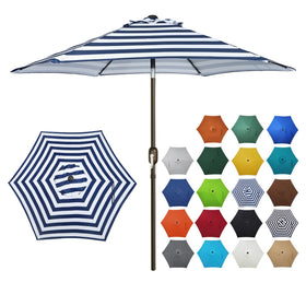Blissun 7.5 ft canopy umbrella provides sun protection for outdoor seating