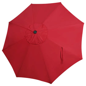 Blissun 9ft canopy in red fits 8-rib frames for reliable outdoor shade.