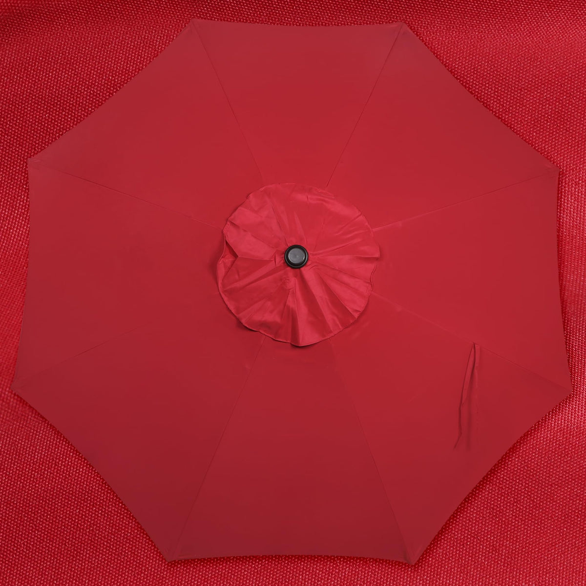 Blissun 9ft umbrella 8 sturdy ribs provide strong support.