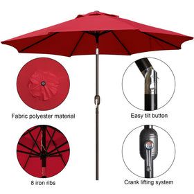 Blissun umbrella covers 42-54 inch tables for versatile seating.