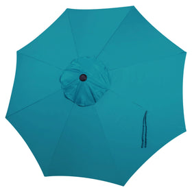 Blissun 9ft canopy cerulean fits 8-rib umbrellas for shade