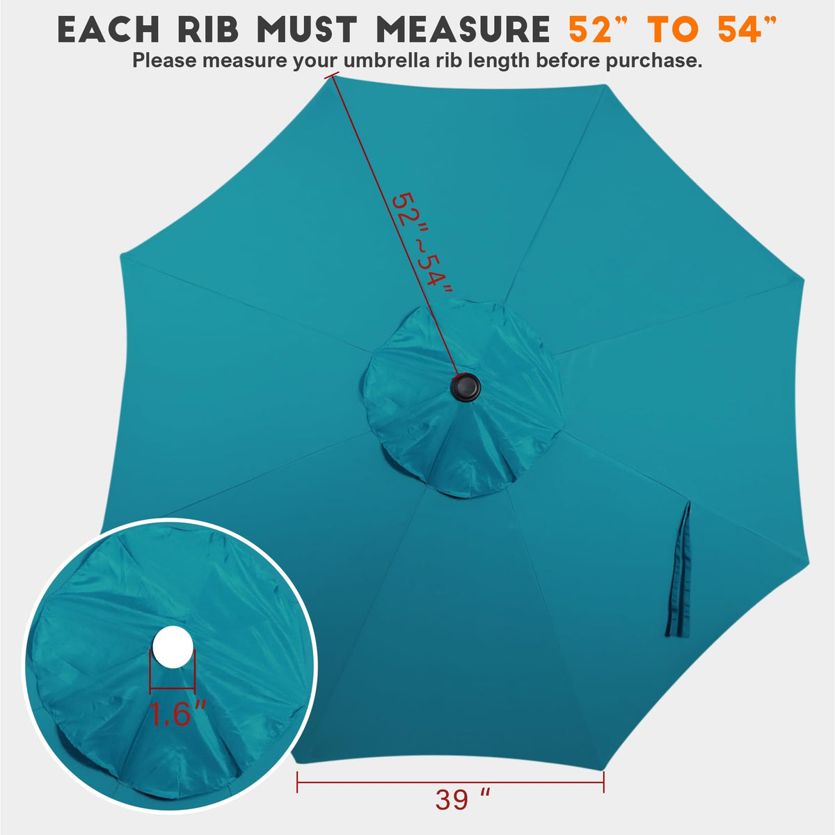 Blissun 9ft canopy cerulean emphasizes UV protection for sunny days