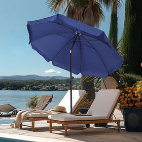 Blissun curved-edge canopy extends shade over patios, decks, and beach spaces.
