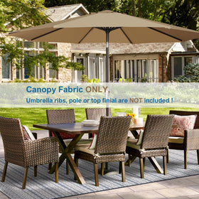 Blissun durable stitching highlights reinforced canopy construction.