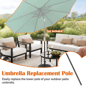 Exact fit Blissun umbrella pole designed for Blissun models.