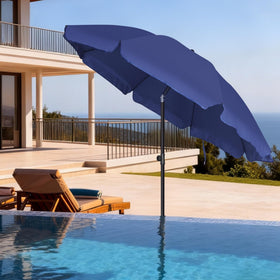 Blissun market umbrella ideal for outdoor tables and garden spaces.