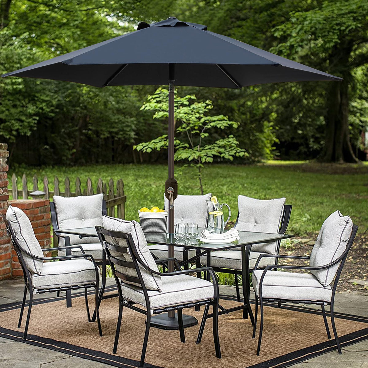 Blissun outdoor umbrella versatile for patios yards cafes and markets