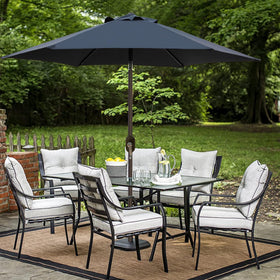 Blissun outdoor umbrella versatile for patios yards cafes and markets