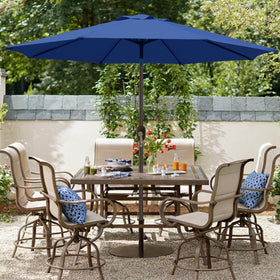 Blissun 9 ft shade fits 42-54 inch tables for 4 to 6 chairs