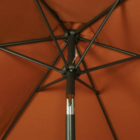 Blissun powder-coated aluminum pole resists rust in outdoor spaces.