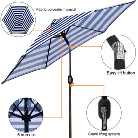 Blissun powder-coated frame offers durable support for daily shade