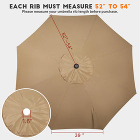 Blissun reinforced stress points enhance durability at rib joints.