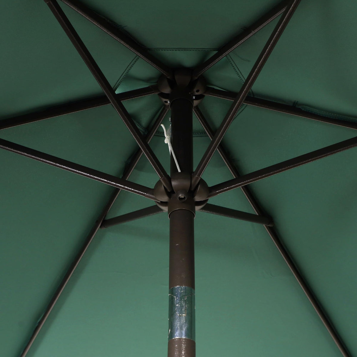 Blissun Seaglass umbrella frame with sturdy aluminum and iron support for durability.