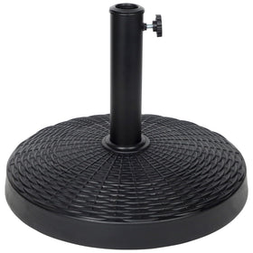 Blissun resin umbrella base provides durable outdoor stability for patios.