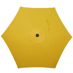 Blissun canopy open creates a 7.5 ft diameter shade area.