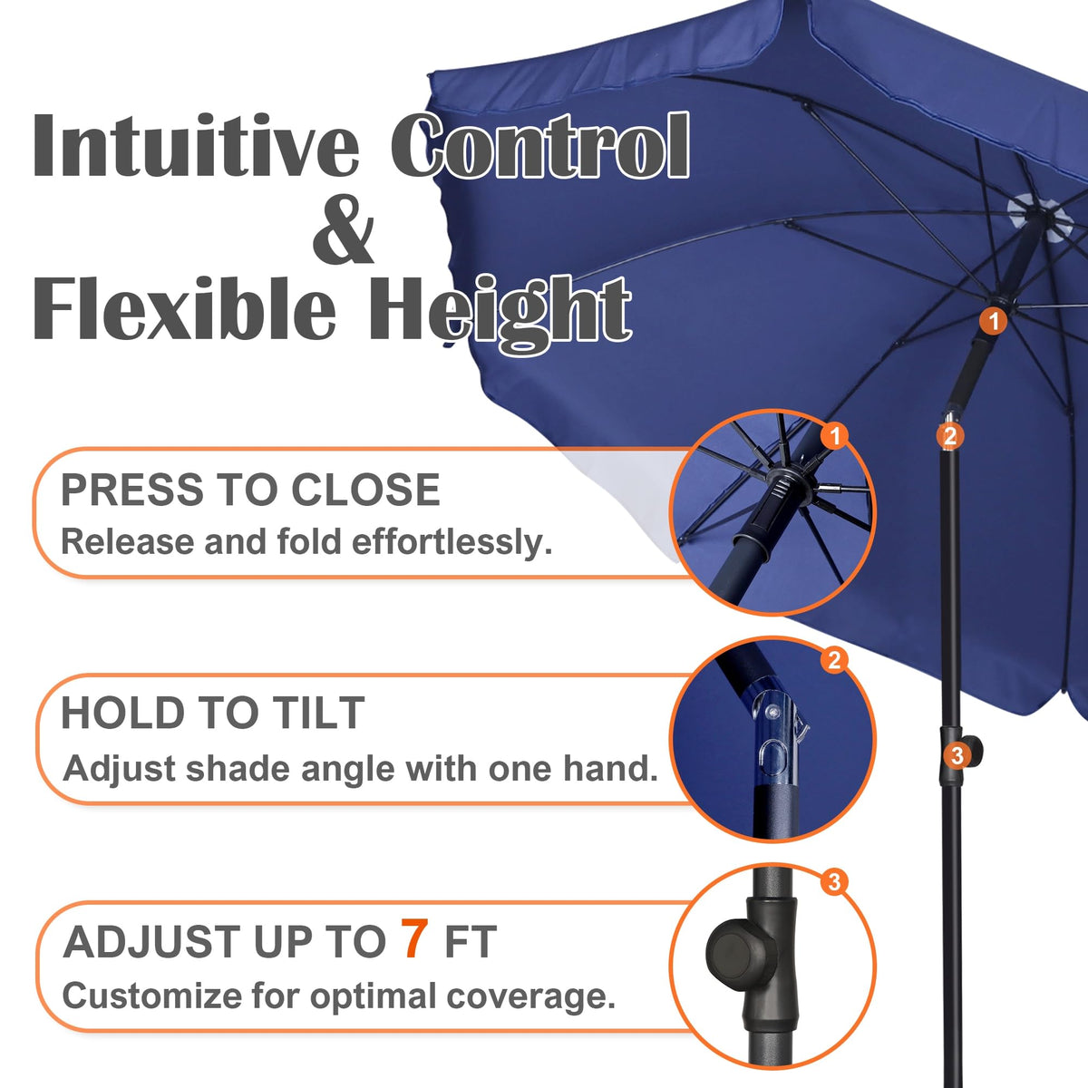 Blissun UPF50+ canopy blocks sun while staying waterproof and easy to clean.