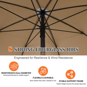 Blissun UPF50+ canopy blocks UV rays for comfortable shade