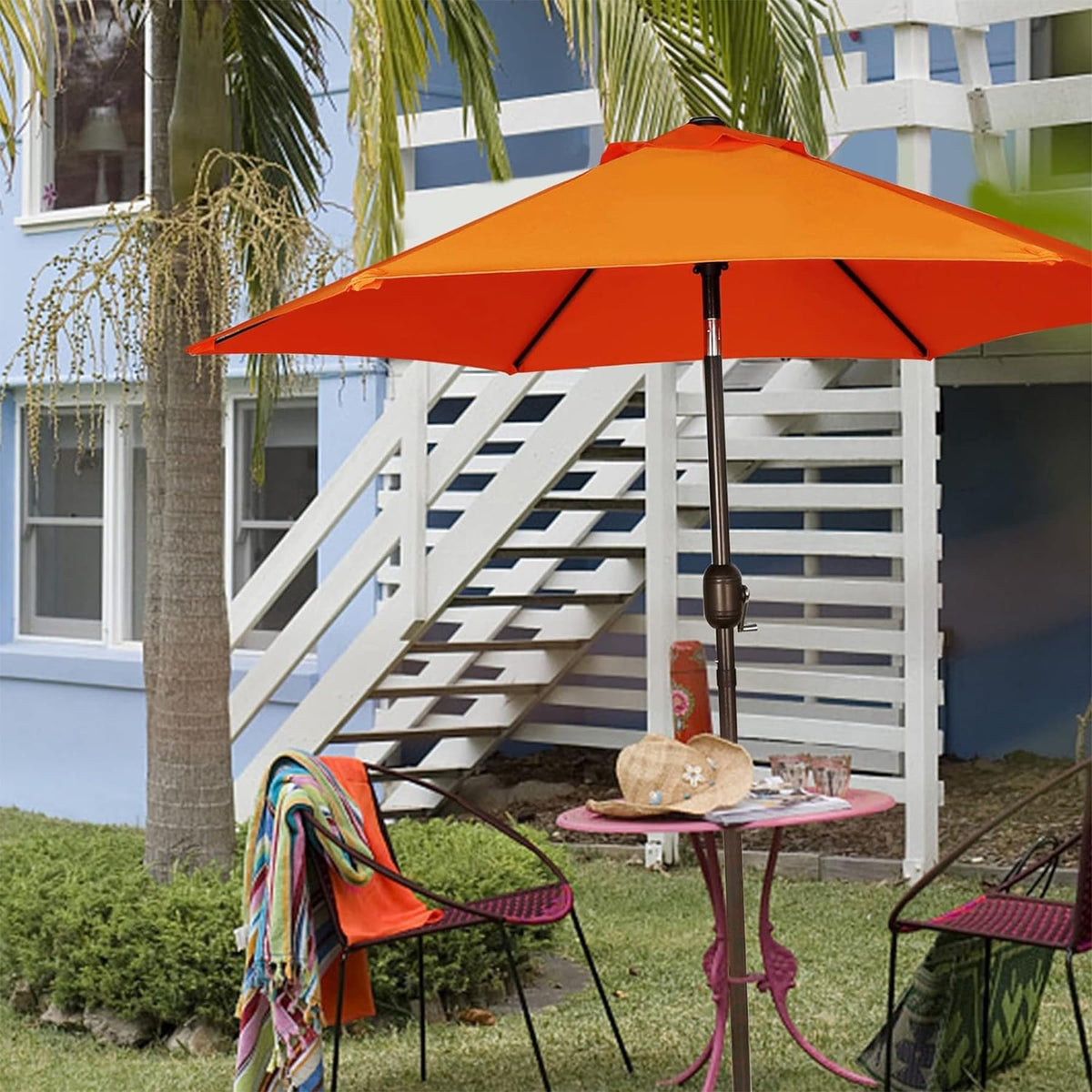 Blissun UV-protected polyester fabric offers lasting sun protection.