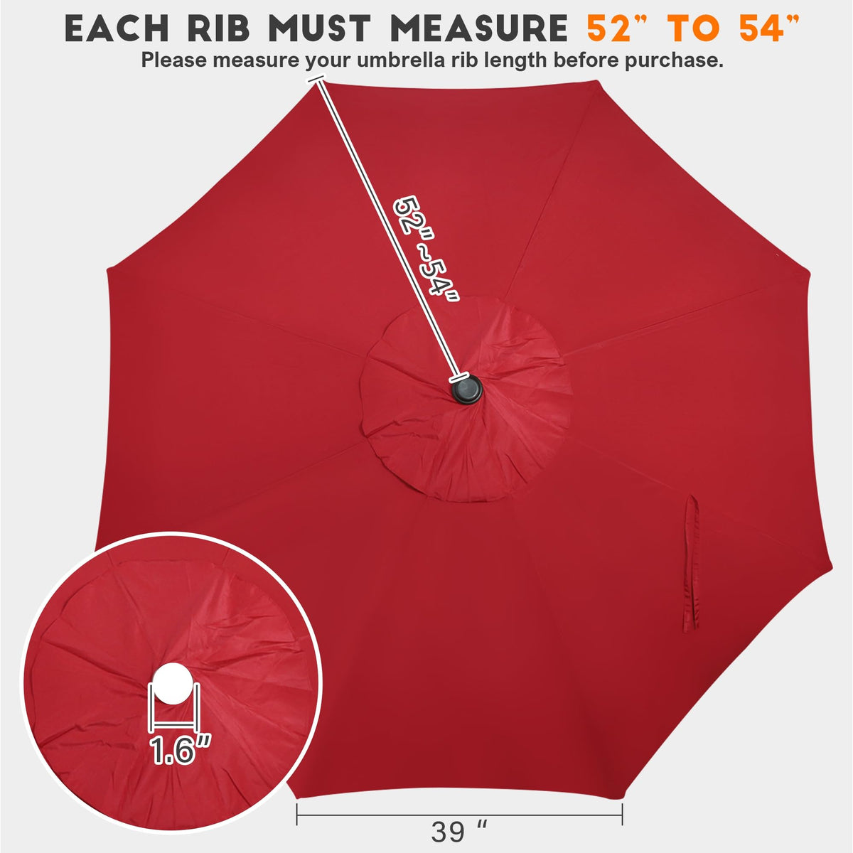 Blissun UV-protective polyester canopy preserves color while blocking sun.