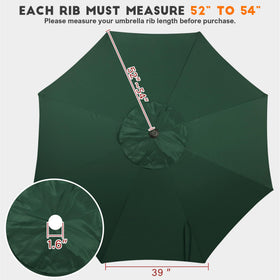 Blissun canopy features UV-protective polyester for durable sun protection.