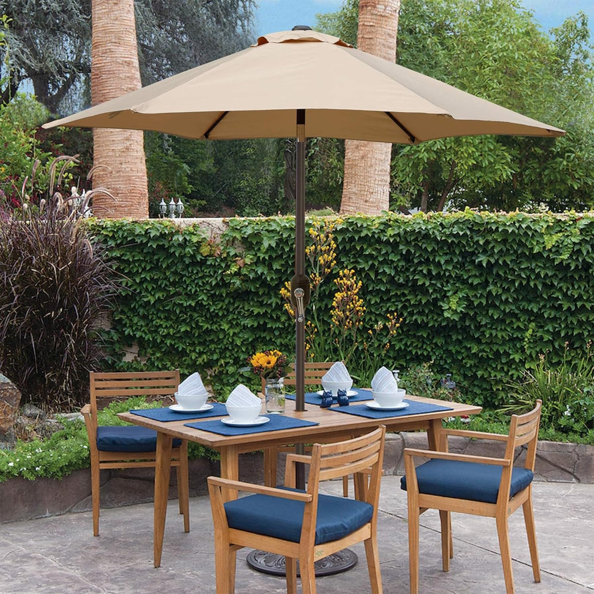Blissun UV-protective fabric shields against sun exposure while relaxing outside