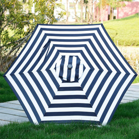Blissun UV waterproof fabric withstands sun and rain outdoors.