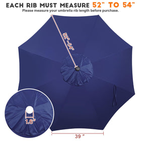 Blissun vented canopy design in navy for better airflow