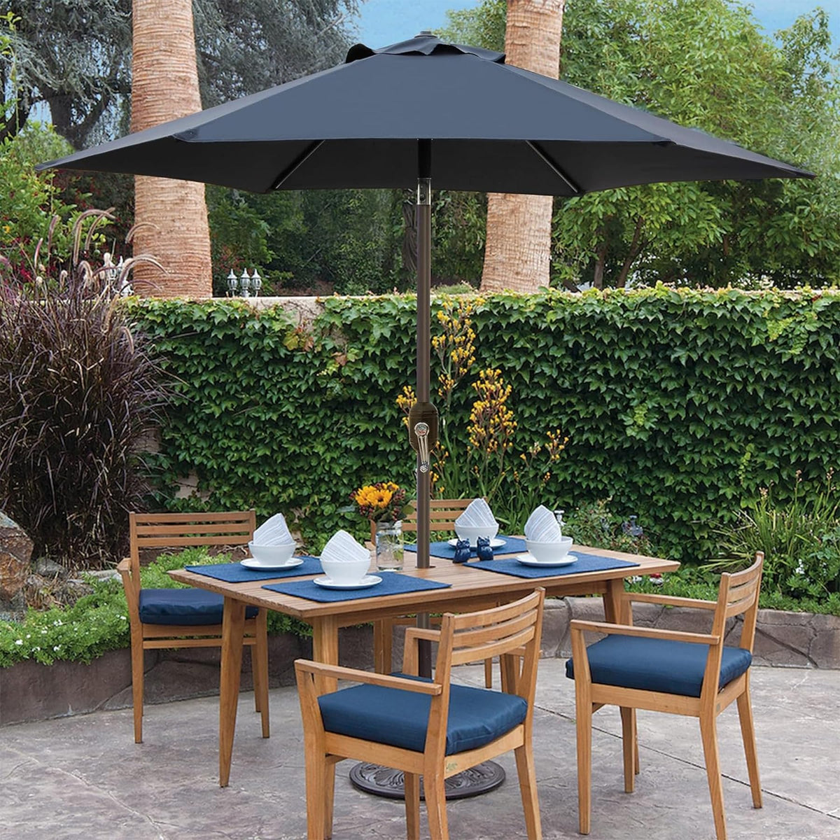 Blissun waterproof UV fabric protects from sun and rain
