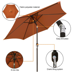 Blissun waterproof, UV-protected canopy keeps guests comfortable.
