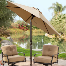 Blissun versatile outdoor umbrella fits yards, patios, cafes, and small commercial spaces