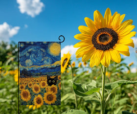 BLKWHT Blue sky welcome flag ideal for porch or deck