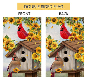 BLKWHT deck patio porch flag adds cheerful spring charm