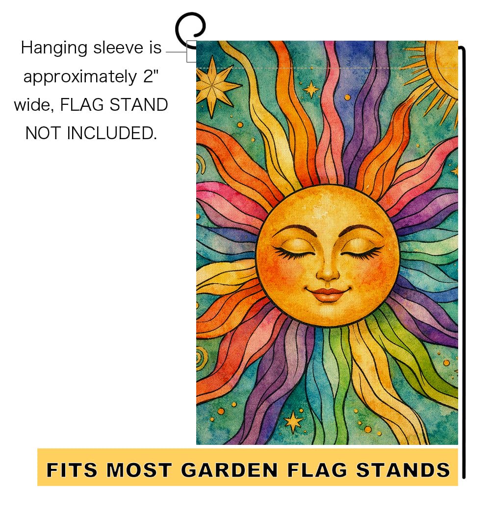BLKWHT Summer Sunshine flag brings welcoming touch to patios and verandas.
