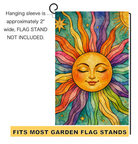 BLKWHT Summer Sunshine flag brings welcoming touch to patios and verandas.