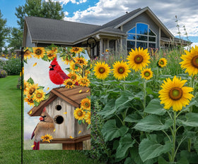 BLKWHT weather-resistant burlap flag preserves color through seasons