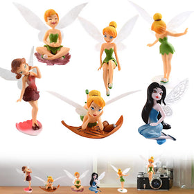 BLLREMIPSUR mini fairy figure in a playful pose for fairy garden decor