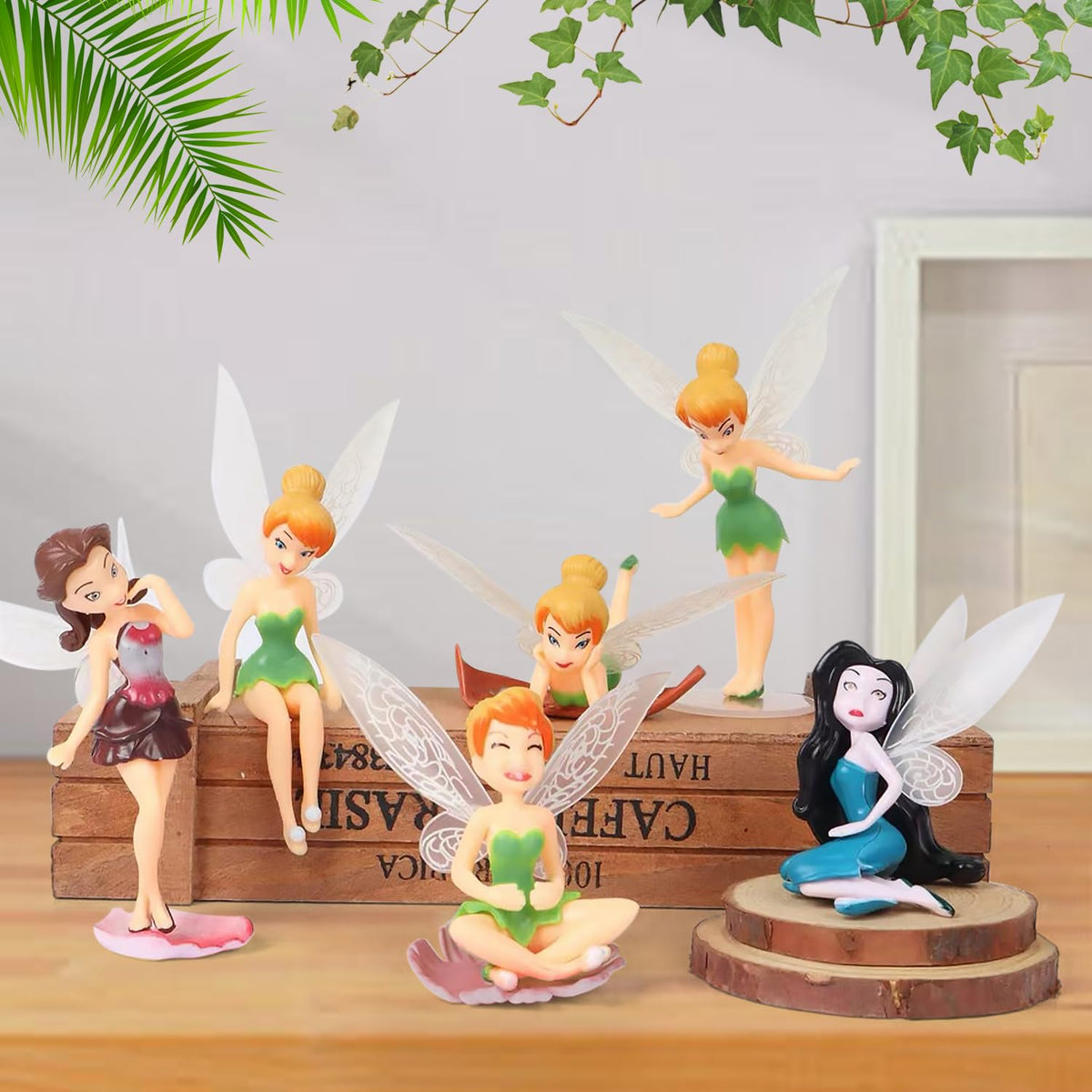 BLLREMIPSUR painted fairy figure brings color to mini landscapes