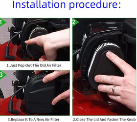 BLOLACDZ 550ex-series air filter compatible model protects engine from dust and debris.