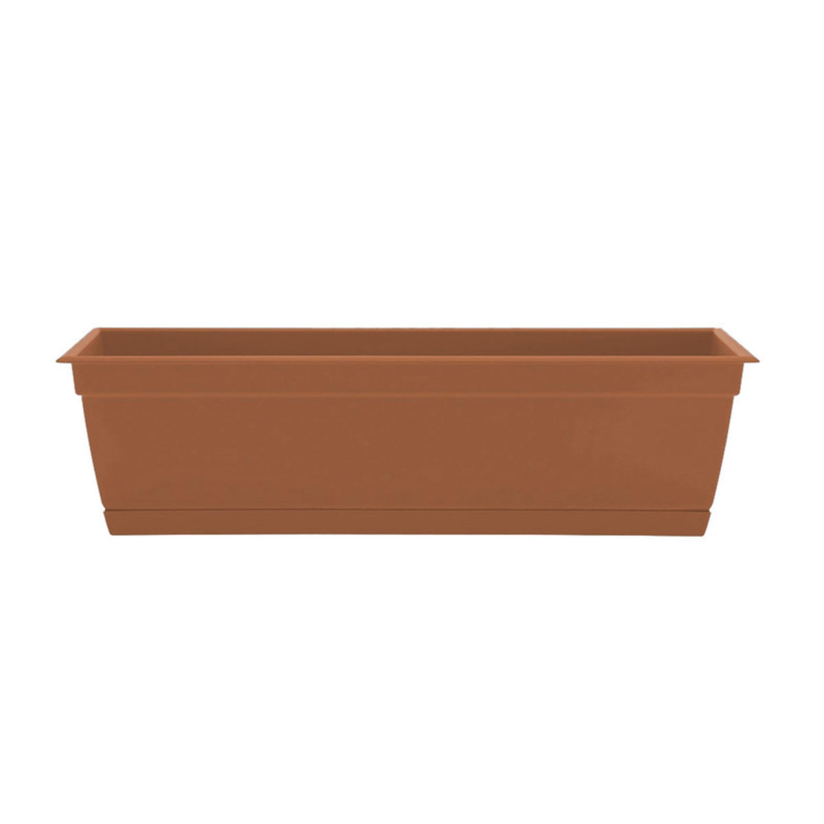 Bloem Dayton window box terracotta shows durable, weather-ready indoor-outdoor planter