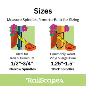 Bloem RailScapes rust-resistant steel withstands outdoor use.