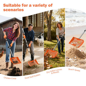 Bloksin coop cleaning in action with sand and bedding materials.