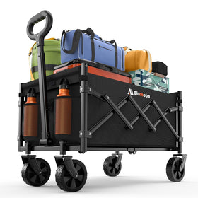 Blomoba Collapsible Wagon with 360-degree wheels for smooth outdoor transport