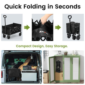Blomoba wagon ideal for camping trips, picnics, and gardening tasks