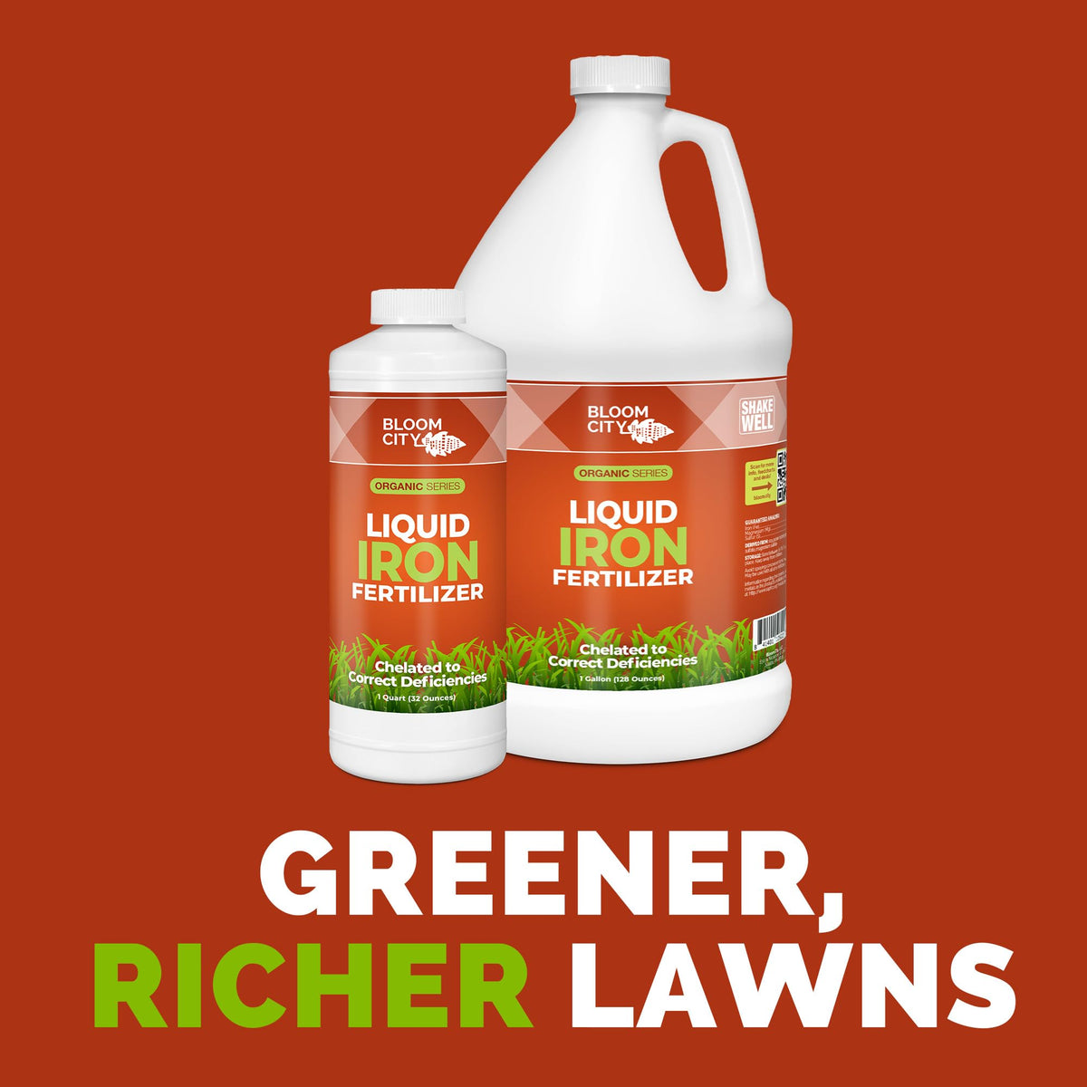 Bloom City Chelated Liquid Iron dilution mix enables even soil uptake.