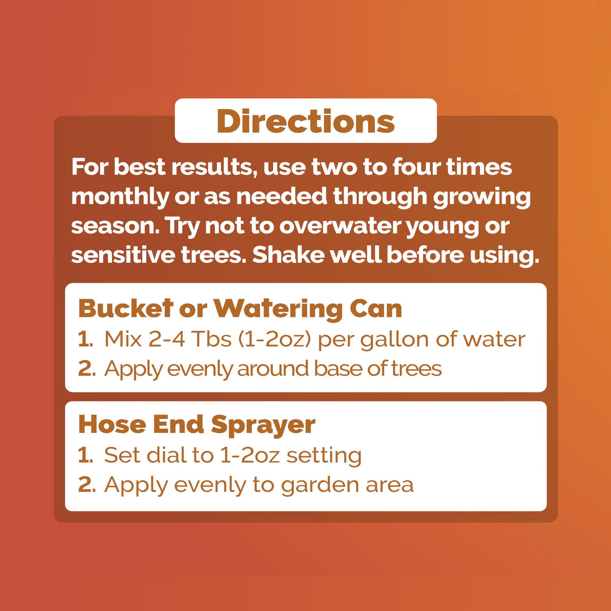 Bloom City Organic Citrus Fertilizer yard orchard application shows convenient backyard use.