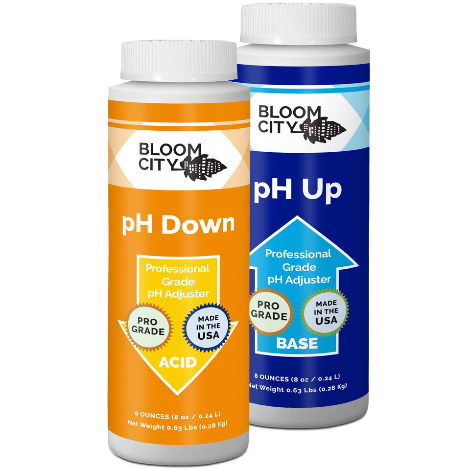 Bloom City pH Up Down bottle cap in action for precise pH control.