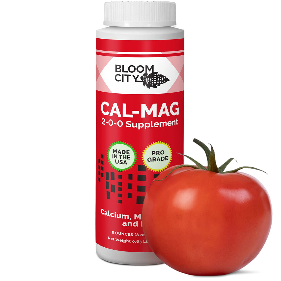 Bloom City Pro Cal-Mag bottle front supports steady growth.