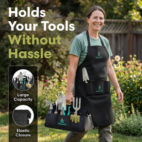 Bloomix gardening gloves protect hands during pruning and digging.
